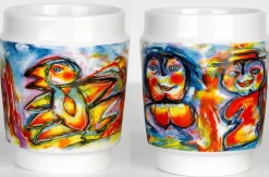 - KUNSTKOPPER HAPPY BIRD PORCELÆN^Steel Function New