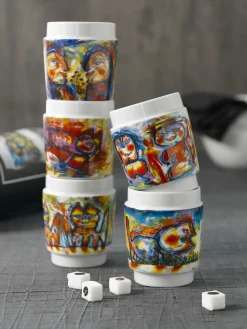 - KUNSTKOPPER HAPPY BIRD PORCELÆN^Steel Function New