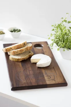 - SKÆREBRÆT I VALNØD 45X25X2,2 CM^Steel Function New