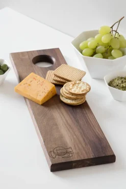 - TAPAS BRÆT I VALNØD 45X16X1,5 CM*Steel Function Outlet