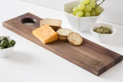 - TAPAS BRÆT I VALNØD 45X16X1,5 CM*Steel Function Outlet