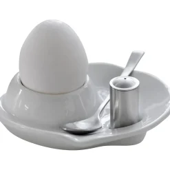 Steel-Function - Æggebæger med ske og salt shaker - 1 stk.^Steel Function Clearance