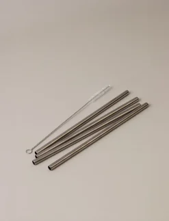 - genanvendelige sugerør 4 Stk steel^Stelton Clearance