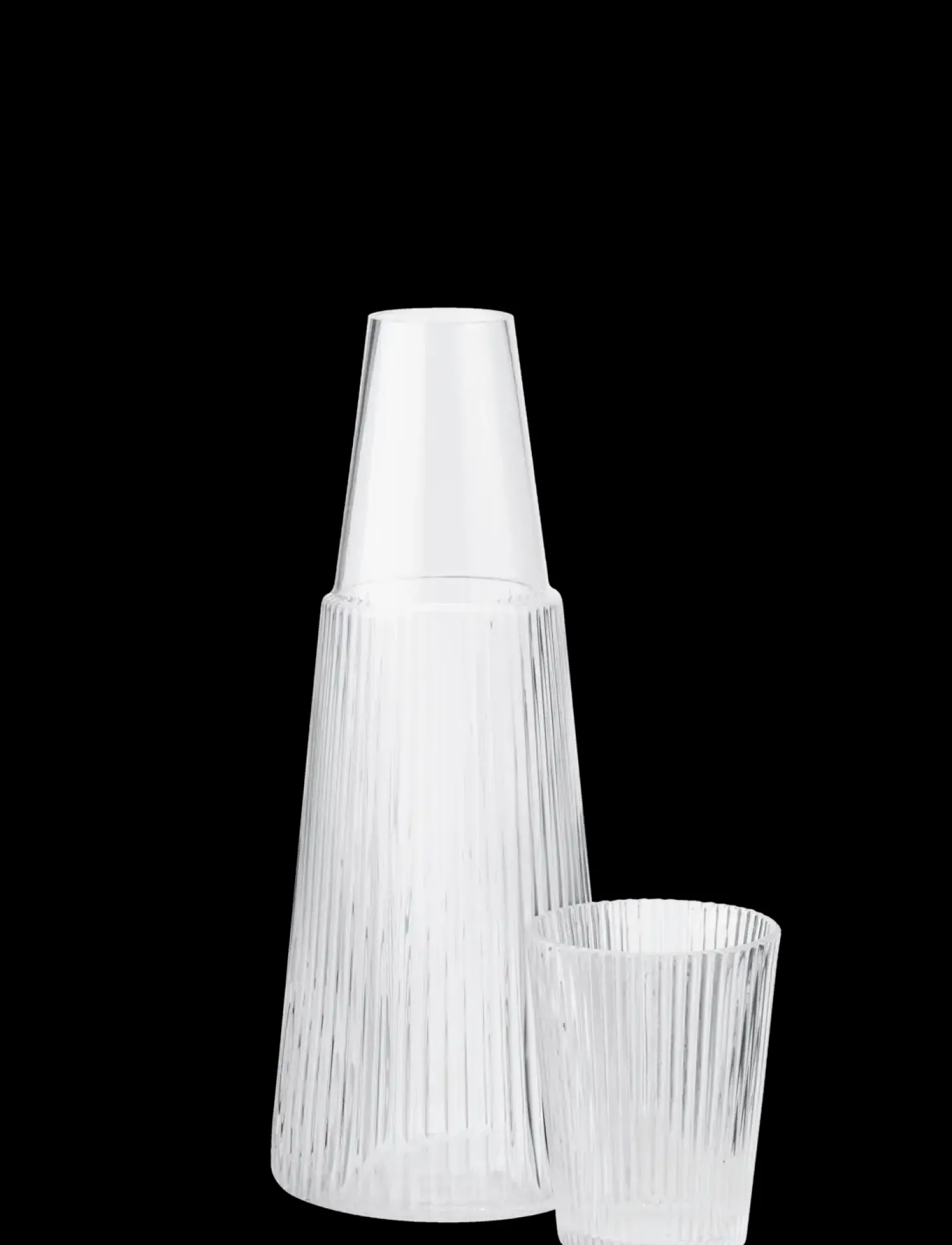 - Pilastro karaffel med glas 1 l. clear^Stelton Hot