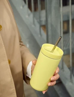 - To Go Sip termokop med sugerør 0.4 l. laevis^Stelton Discount