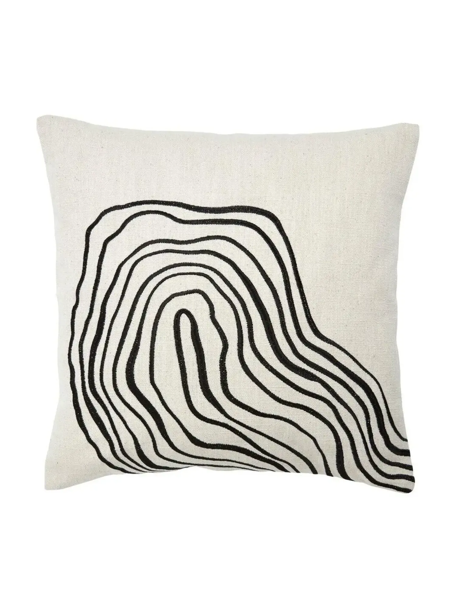 - Curve Pudebetræk - Black/white 45x54cm*Svanefors Outlet