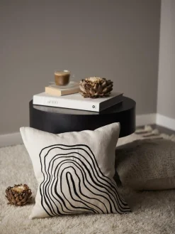 - Curve Pudebetræk - Black/white 45x54cm*Svanefors Outlet