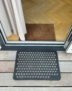 - Dørmåtte - Dot design - Gummi - 40x60 cm^Tica Copenhagen Discount
