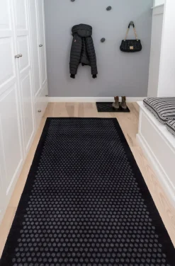 - Løber - Dots - Sort/grå - 90x200 cm*Tica Copenhagen New