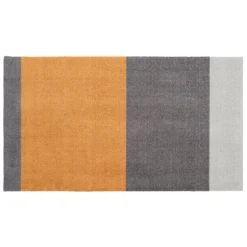 - Smudsmåtte - Stripes Horizon - Dijon/Lysegrå/Steelgrey - 60x90 cm*Tica Copenhagen Hot