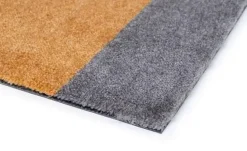 - Smudsmåtte - Stripes Horizon - Dijon/Lysegrå/Steelgrey - 60x90 cm*Tica Copenhagen Hot