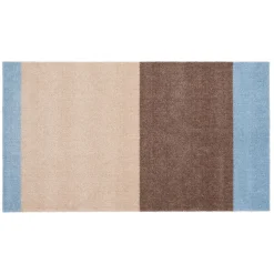 - Smudsmåtte - Stripes Horizon - Lyseblå/Ivory/Sand - 67x120 cm*Tica Copenhagen Online