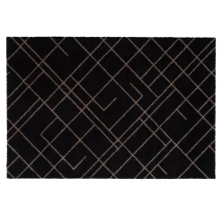 - Smudsmåtte - Lines - Sort/Sand - 60x90 cm.*Tica Copenhagen Sale