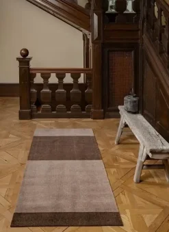 - Smudsmåtte - Stripes Horizon - Sand/Brun - 90x200 cm^Tica Copenhagen Online