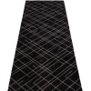 - Smudsmåtte - Lines - Sort/Sand - 67x200 cm*Tica Copenhagen Hot