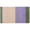 - Smudsmåtte - Stripes Horizon - Lilla/Ivory/Grøn - 67x120 cm^Tica Copenhagen New