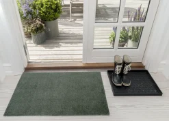 - Smudsmåtte - Ensfarvet - Dusty green/støvet grøn - 60x90 cm^Tica Copenhagen Discount