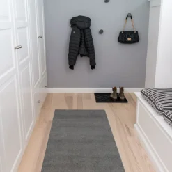 - Smudsmåtte / Løber / Dørmåtte - Grå - Steelgrey - 90x200 cm^Tica Copenhagen Sale