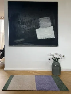 - Smudsmåtte - Stripes Horizon - Lilla/Ivory/Grøn - 60x90 cm^Tica Copenhagen Outlet