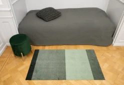 - Smudsmåtte - Stripes Horizon - Lysegrøn/Støvet/Mørkegrøn - 90x200 cm^Tica Copenhagen Discount