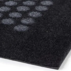 - Smudsmåtte - Dots - Sort/grå - 67x120 cm^Tica Copenhagen