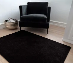 - Smudsmåtte - Ensfarvet - Sort - 67x150 cm^Tica Copenhagen