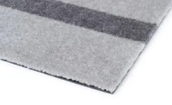 - Smudsmåtte - Stripes Vertical - Lysegrå/Steelgrey - 40x60 cm*Tica Copenhagen Outlet