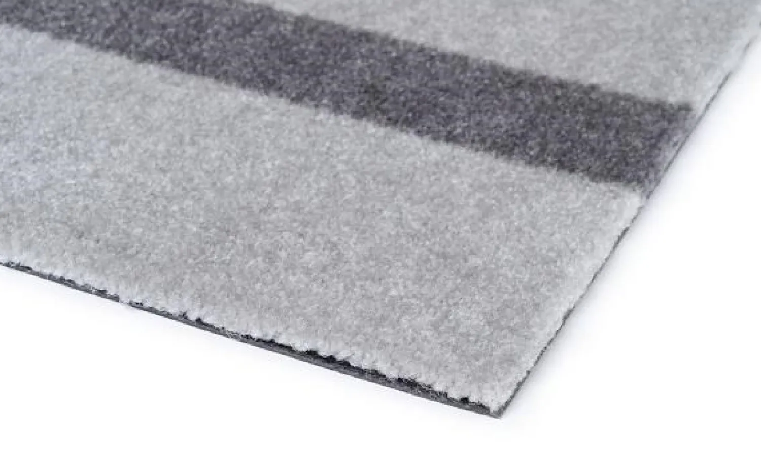 - Smudsmåtte - Stripes Vertical - Lysegrå/Steelgrey - 40x60 cm*Tica Copenhagen Outlet