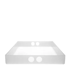 Tray bakke i hvid fra (lille) - hvid (21 x 29 cm)^Neon living