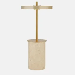 - Bordlampe - Asteria Move Mini - Clay Travertine Messing*Umage