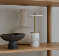 - Bordlampe - Asteria Move Mini - Grå Marmor Messing^Umage Sale