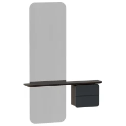 - Entrespejl - One More Look - Grå og mørk eg - Anthracite grey/dark oak^Umage Hot