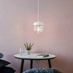 - Lampe - Acorn - Hvid/børstet messing*Umage