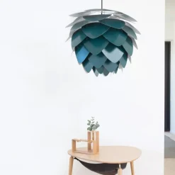 - Lampe - Aluvia Pendel - Petrol blue - Medium Ø59 cm^Umage