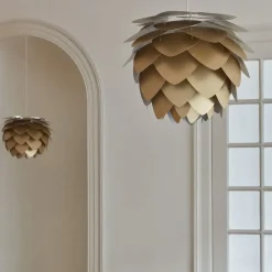 - Lampeskærm - Aluvia Pendel - Børstet messing - Medium Ø59 cm*Umage New