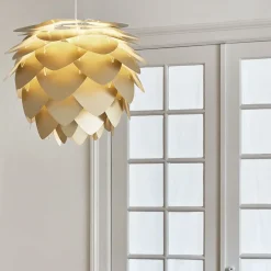 - Lampeskærm - Aluvia Pendel - Børstet messing - Medium Ø59 cm*Umage New