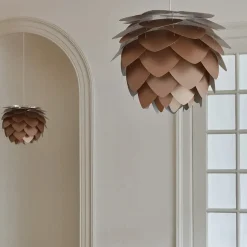 - Lampeskærm - Aluvia Pendel - Børstet bronze - Medium Ø59 cm*Umage