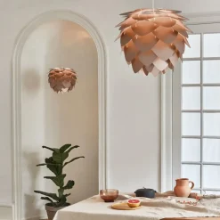 - Lampeskærm - Aluvia Pendel - Børstet bronze - Medium Ø59 cm*Umage