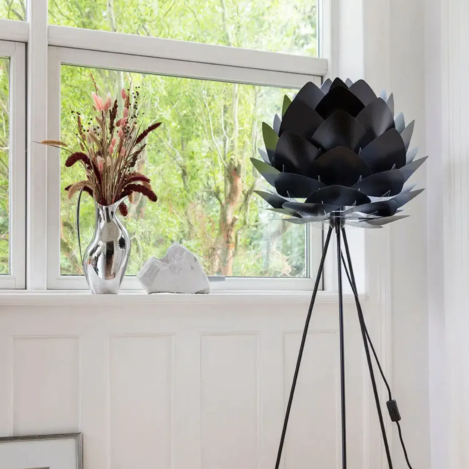 - Lampeskærm - Silvia - Sort - Medium*Umage