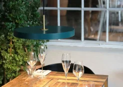 - Pendel - Asteria - med Ståltop - Forest green - Medium Ø43 cm*Umage Discount