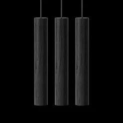 - Pendel Lamper Chimes Cluster - 3 stk. - Black oak/Sort eg*Umage Hot