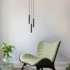 - Pendel Lamper Chimes Cluster - 3 stk. - Black oak/Sort eg*Umage Hot