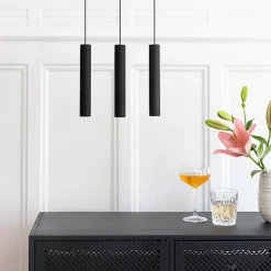 - Pendel Lamper Chimes Cluster - 3 stk. - Black oak/Sort eg*Umage Hot