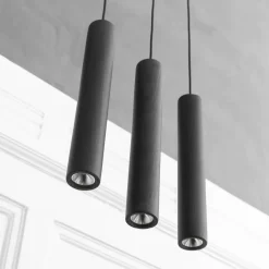 - Pendel Lamper Chimes Cluster - 3 stk. - Black oak/Sort eg*Umage Hot