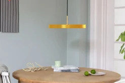 - Pendel m/ ståltop - Asteria - Saffron yellow/gul - Medium Ø43 cm*Umage Clearance