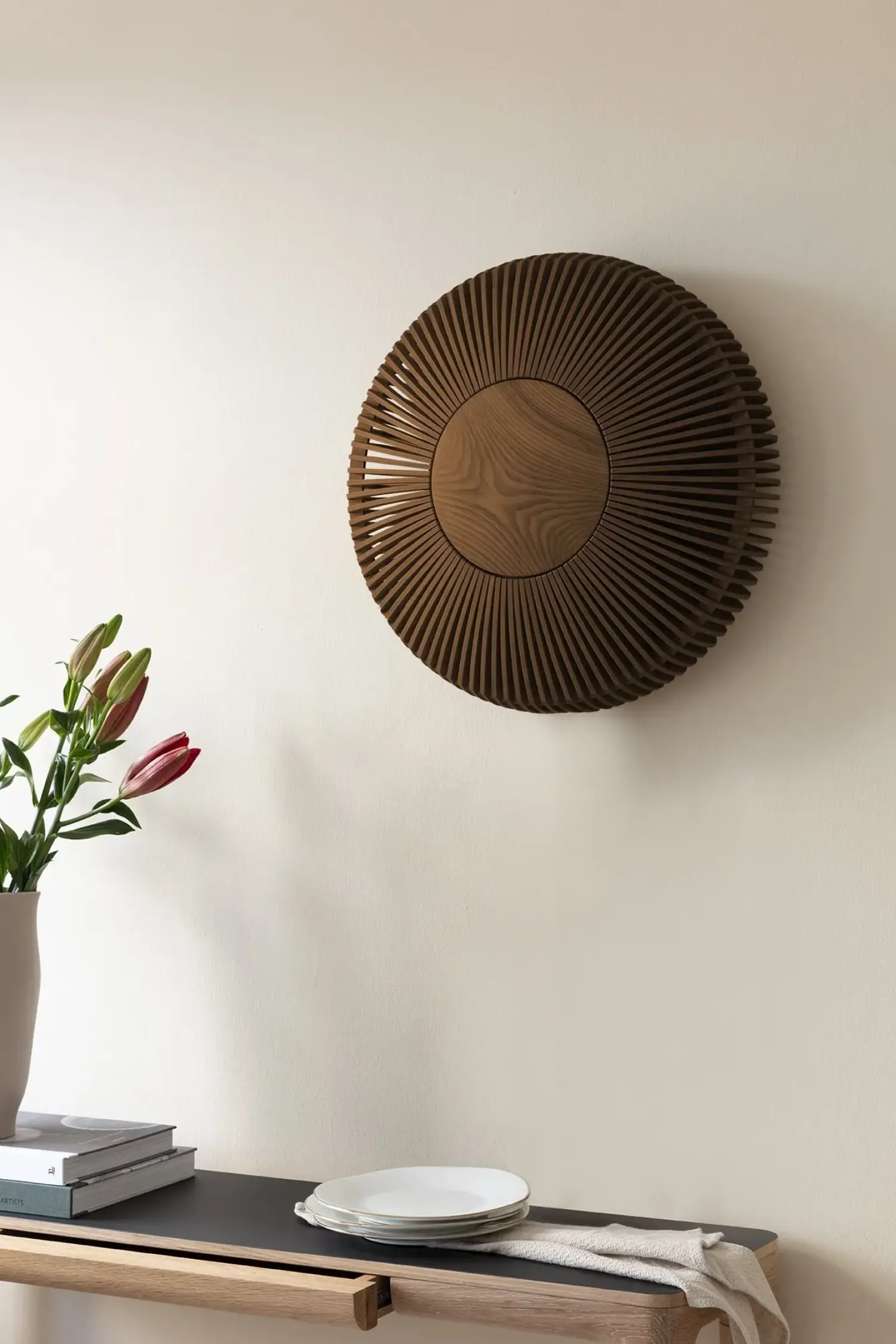 - Væglampe - Clava Up Wood - Medium - Black oak/Sort eg^Umage Best