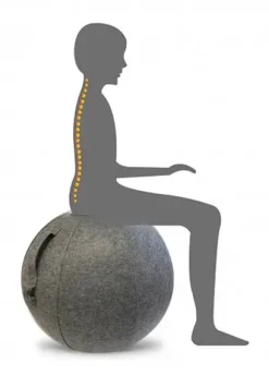 - Ergonomisk Siddebold - ERGO SPHERE Balancebold - Grå^Unilux Best