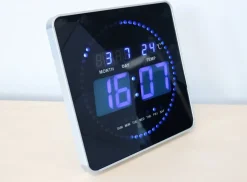 - LED Væg Ur - FLO - Sort*Unilux Online