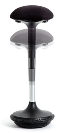 - MOOVE TABURET - SORT/STÅL*Unilux Hot