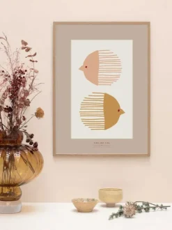 - Bird And Fish - 30x40 cm^VISSEVASSE